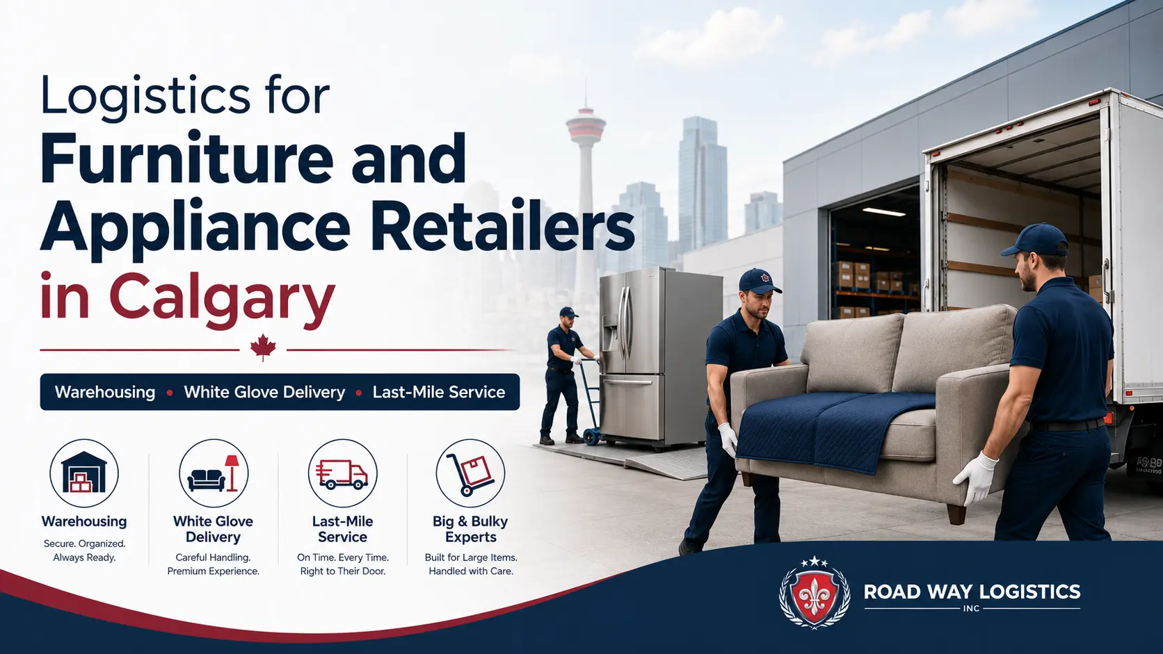 Logistics for Furniture and Appliance Retailers in Calgary | Roadway Logistics