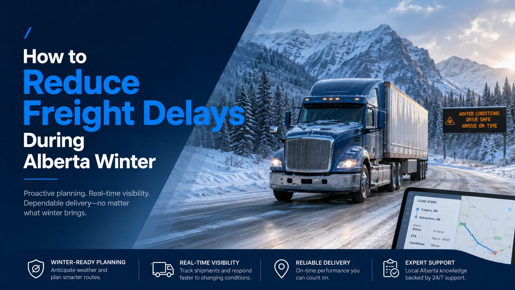 How to Reduce Freight Delays During Alberta Winter